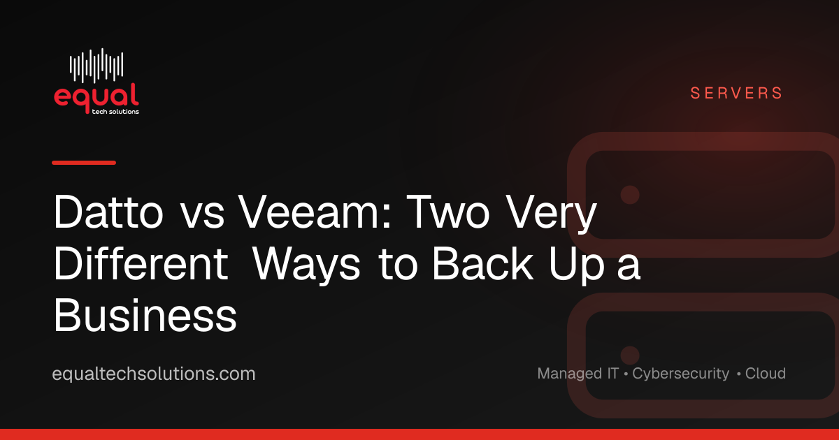 Datto vs Veeam: Two Very Different Ways to Back Up a Business