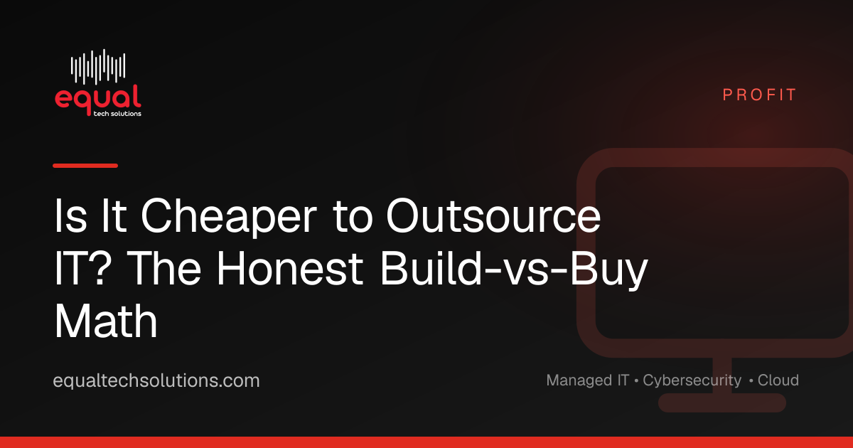 Is It Cheaper to Outsource IT? The Honest Build-vs-Buy Math