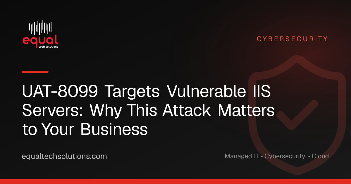 UAT-8099 Targets Vulnerable IIS Servers: Why This Attack Matters to Your Business