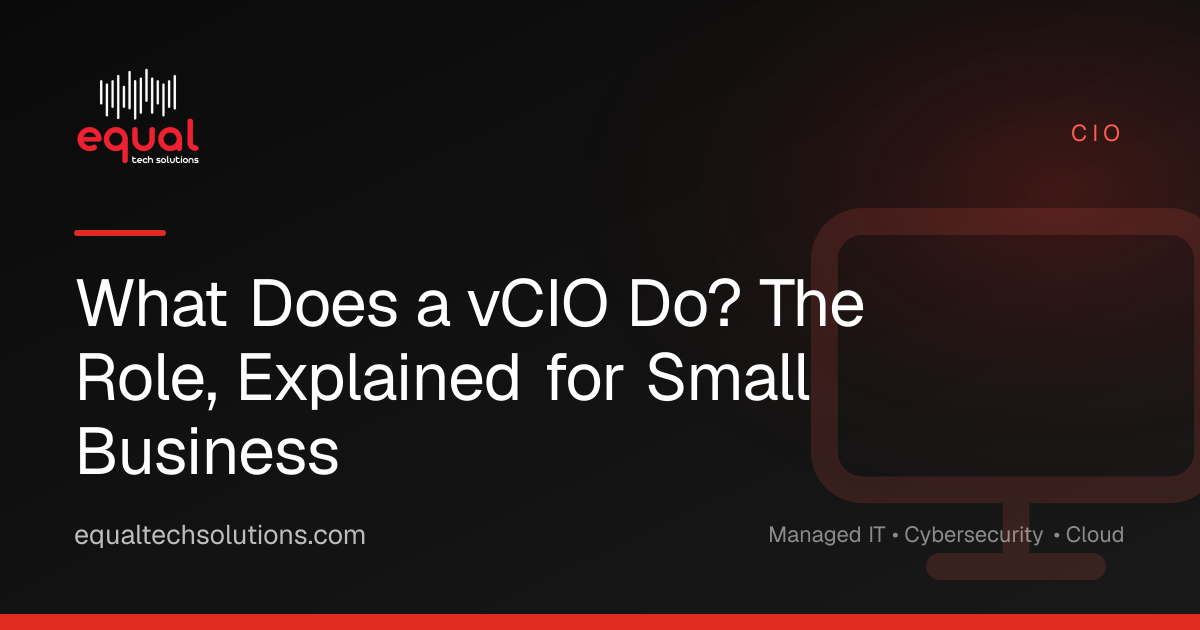 What Does a vCIO Do? The Role, Explained for Small Business